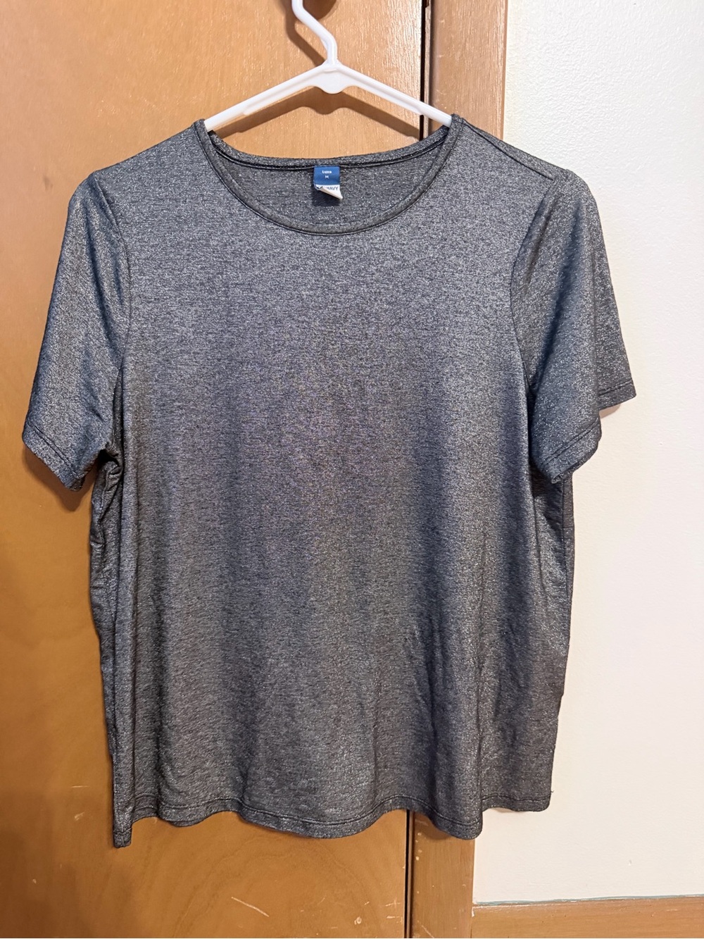 Old Navy Women's Heathered Gray Short-Sleeve Tee